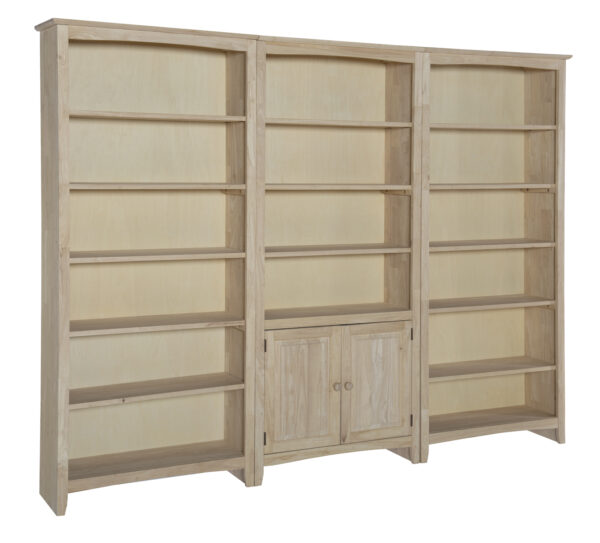 72"H SHAKER BOOKCASE - BOTH SIDES FLUSH (RTA)